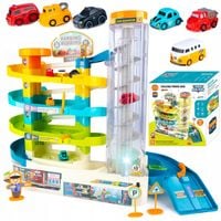 Parking Tor Samochodowy Zjeżdżalnia Garaż Z Windą Dla Dzieci 3+ 5 Pięter