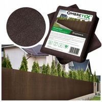 Siatka Cieniująca 1,5x20m 95% 200g UV Osłona Ogrodzeniowa Na Płot Brązowa