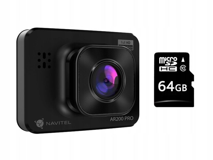 Wideorejestrator Navitel AR200 PRO FHD + 64GB zdjęcie 1