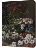 Obraz 50x70cm Spring Flowers, Monet Vintage do Salonu