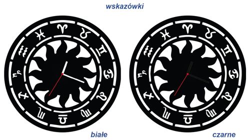 ZEGAR ŚCIENNY ZNAKI ZODIAKU 38cm M 165.10 na Arena.pl