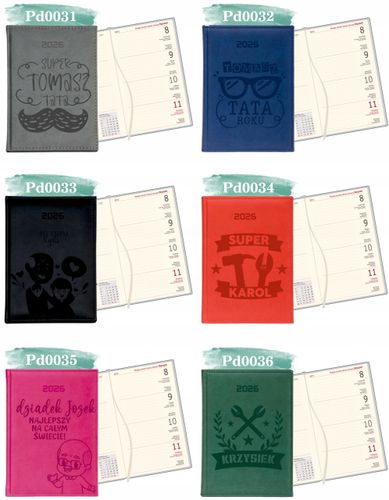 Kalendarz A6 2026 TYGODNIOWY KIESZONKOWY z grawerem prezent Z IMIENIEM na Arena.pl
