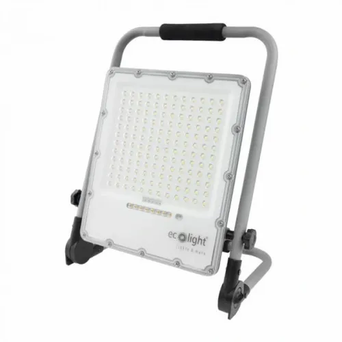 NAŚWIETLACZ HALOGEN PRZENOŚNY ROBOCZY LAMPA LED Z AKUMULATOREM 100W 5000K na Arena.pl