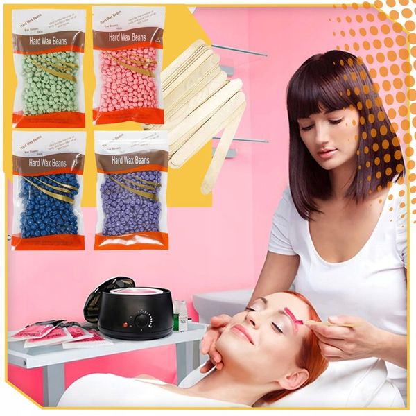 PODGRZEWACZ WOSKU + TWARDY WOSK 400g+100 PATYCZKÓW ZESTAW DO DEPILACJI zdjęcie 12