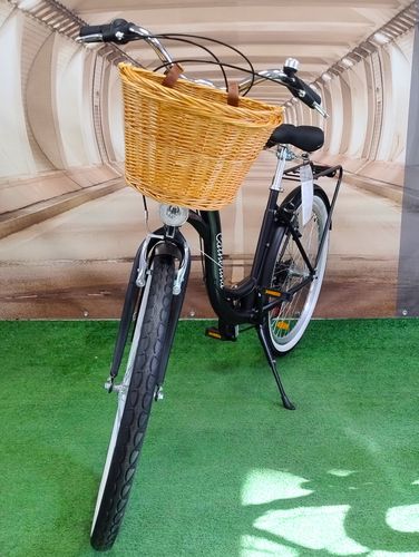 Rower miejski SHIMANO 7 biegów koło 26" rama 17" + kosz, oświetlenie,stopka na Arena.pl