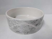 Miska ceramiczna dla psa z motywem marmuru 16x6cm