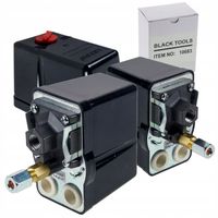 WYŁĄCZNIK CIŚNIENIOWY KOMPRESORA PRESOSTAT 400V BLACK