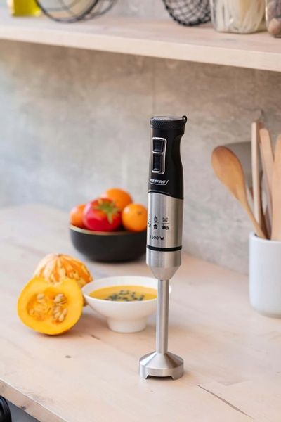 Blender ręczny MPM MBL-34M 1500W Funkcja Turbo Stal nierdzewna Czarny zdjęcie 4