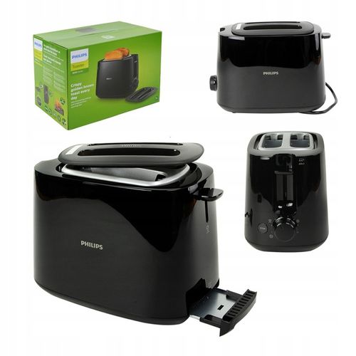Toster PHILIPS HD2582/90 Daily Collection RUSZT DO BUŁEK 2 TOSTY 900 W na Arena.pl