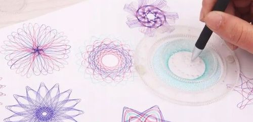 SPIROGRAF KREATYWNY ZESTAW DO RYSOWANIA WZORÓW XXL SZABLONY PISAKI KARTKI na Arena.pl