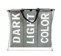 Kosz Na Pranie - 3 Komorowy Na Stelażu Składany