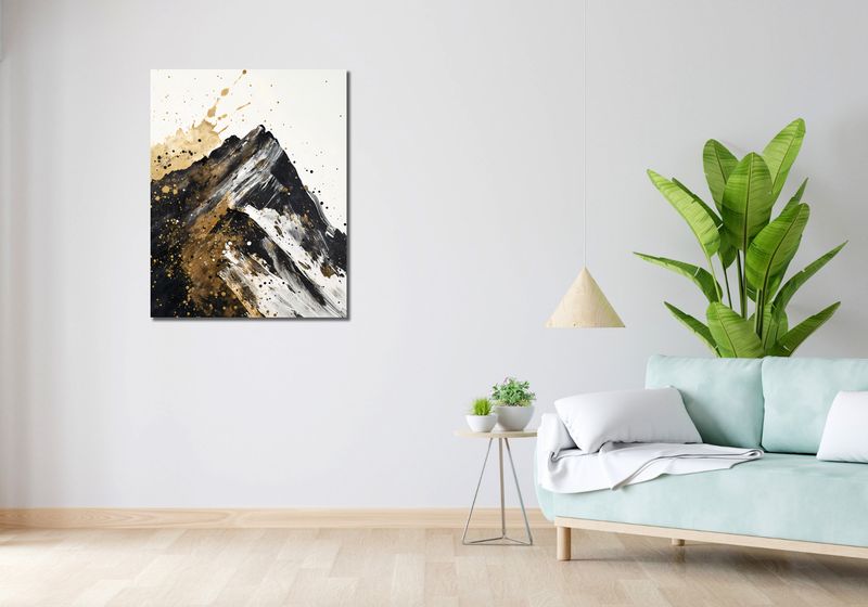 Obraz 70x90cm Złote Szczyty zdjęcie 2