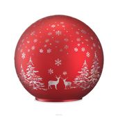 Villa Italia Kula szklana LED czerwona Lampion świąteczny 14 cm