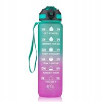 Bidon butelka na wodę z miarką motywacyjną fitness