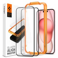 Szkło Hartowane Spigen AlignMaster 2szt. DO iPhone 15 Plus Full Cover 9H