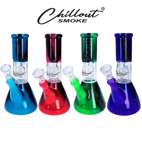 Bongo Szklane Fajka Wodna z Filtracją Dymu i Lodową Komorą z Graffiti na Arena.pl