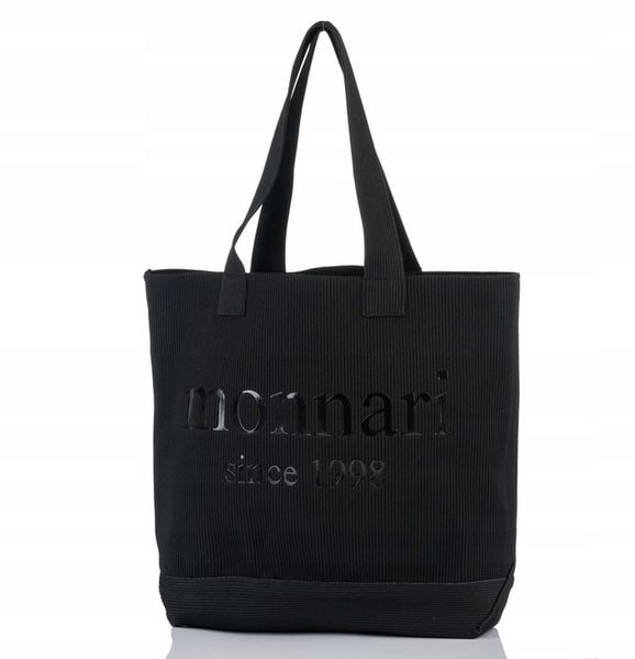Monnari torebka shopper poliester czarny zdjęcie 1