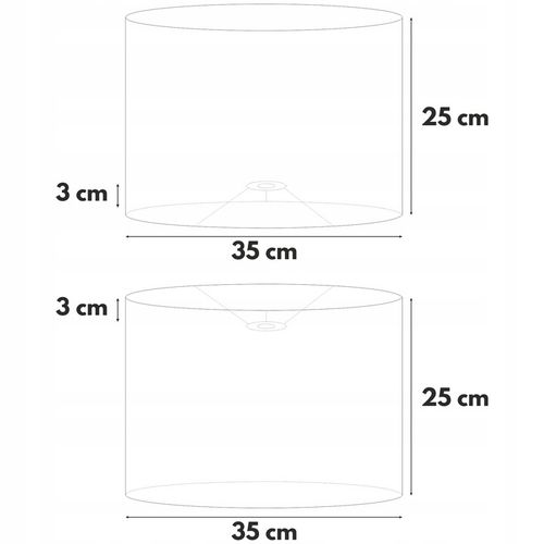Klosz WALEC do lampy wiszącej stojącej JUTA 35 cm na Arena.pl