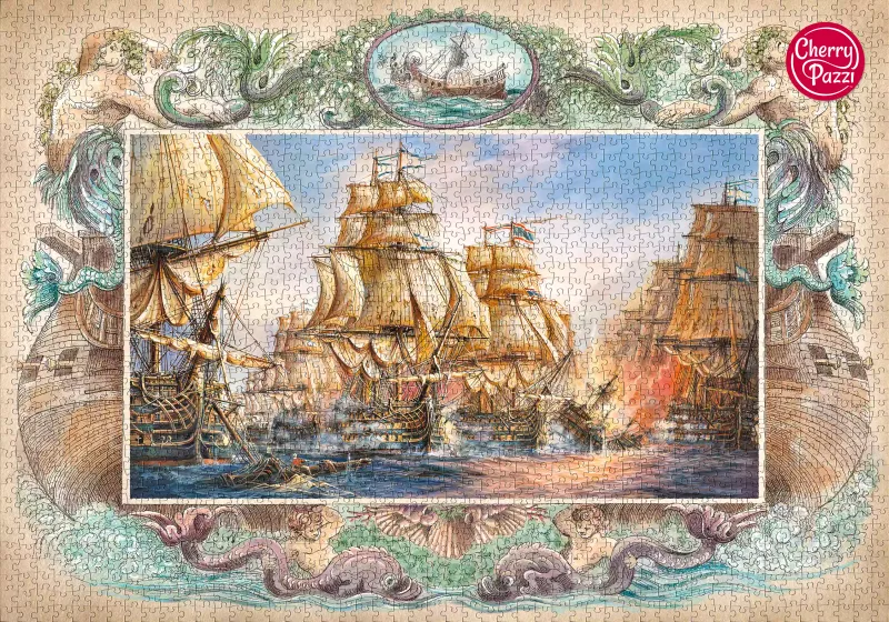 Puzzle 2000 elementów. Bitwa morska 50026 zdjęcie 3