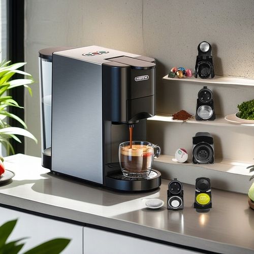 Ekspres Kapsułkowy do Kawy Ciśnienie 19 bar Moc 1450 W 5w1 na Arena.pl