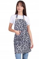 Fartuszek Kosmetyczny Wodoodporny SALON BEAUTY Czarna Panterka Glamour