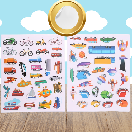 książeczka z naklejkami pojazdami sensoryczna dla dzieci edukacyjna drogi na Arena.pl