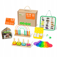 ZESTAW BOX PUDEŁKO SENSORYCZNE 7W1 EDUKACYJNE MONTESSORI SORTER KSZTAŁTÓW