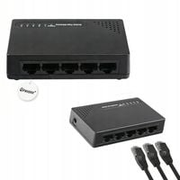 Switch Rozdzielacz LAN 5 Portów Gigabit Ethernet RJ45 MB do Internetu