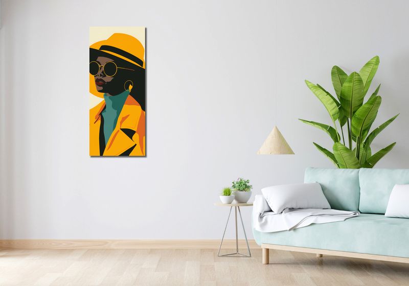 Obraz 40x100cm Żółta Stylowość zdjęcie 2