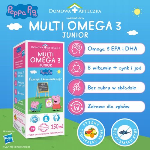 TRAN Multi OMEGA 3 Junior EPA i DHA Witaminy Dla dzieci ODPORNOŚĆ ZESTAW na Arena.pl