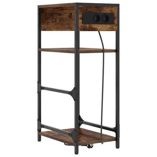 Szafka Nocna z szufladą Wędzony dąb 40 x 27 x 76 cm na Arena.pl