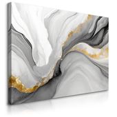 Obraz Canvas Do Sypialni Szary Marmur Abstrakcja Styl Glamour 30cm x 20cm