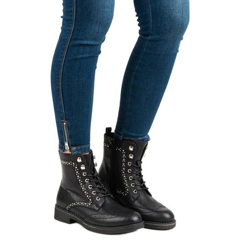 Wiązane czarne workery r.41 na Arena.pl