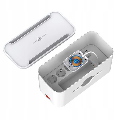 Ładowarka Listwa Zasilacz Organizer Kabli USB QI na Arena.pl