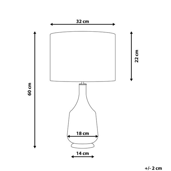 Lampa stołowa ceramiczna czerwona TRIVERSA zdjęcie 10