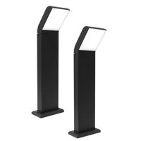 2 SZT LAMPA OGRODOWA LED 12W 50CM 4000K SŁUPEK CZARNA ZEWNĘTRZNA