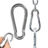 5X Karabińczyk Łącznik do lin strażacki hak uchwyt zaczep łącznik 12x140 mm
