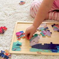 DLA DZIECI  DREWNIANE PUZZLE UKŁADANKA