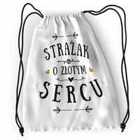 Plecak Dla Strażaka Sportowy Szkolny Worek Torba Z Nadrukiem Ze Zdjęciem