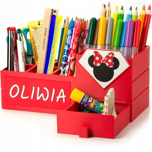 KAJAWIS Organizer na biurko XL przybornik kredki piórnik IMIĘ SZUFLADKA EKO na Arena.pl