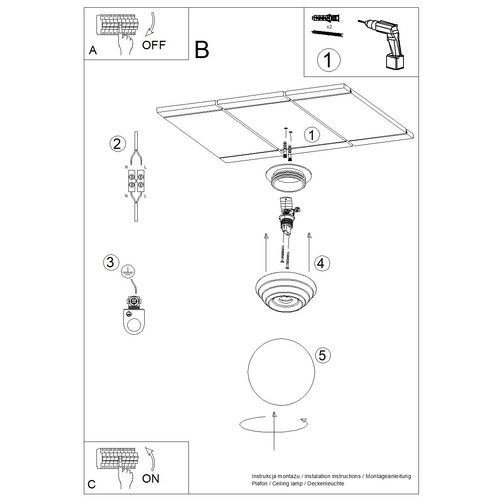 Plafon ZORI zielony IP44 na Arena.pl