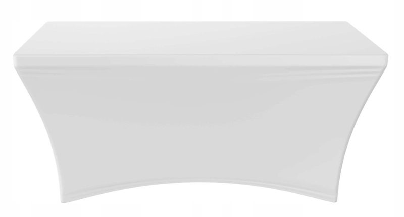 Pokrowiec na stół cateringowy BIAŁY 180cm zdjęcie 2