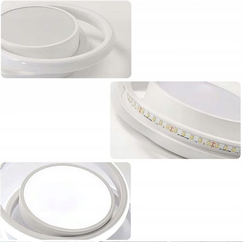 LAMPA SUFITOWA PLAFON LED OKRĄGŁY BIAŁY NOWOCZESNY DO SALONU 32W 6500K na Arena.pl