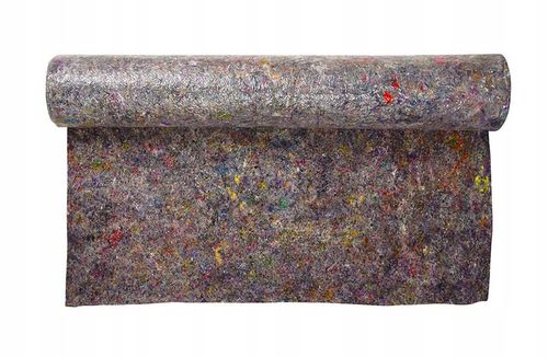 MATA MALARSKA Ochronna FILCOWA Z FOLIĄ 1 x 25 mb FILC Budowlany Folia ROLKA na Arena.pl