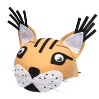 czapka ryś las zwierzęta zoo przebranie