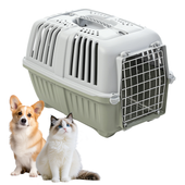 transporter dla psa kota zielony BPA FREE PRATIKO METAL 3 60x40x39cm