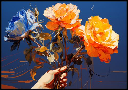 Plakat 100x70cm Żywy Uścisk na Arena.pl
