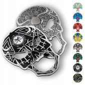 OTWIERACZ DO BUTELEK PIWA KAPSLI CZASZKA METALOWY