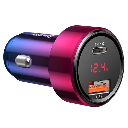 Baseus Ładowarka samochodowa USB + USB-C PD 45W na Arena.pl