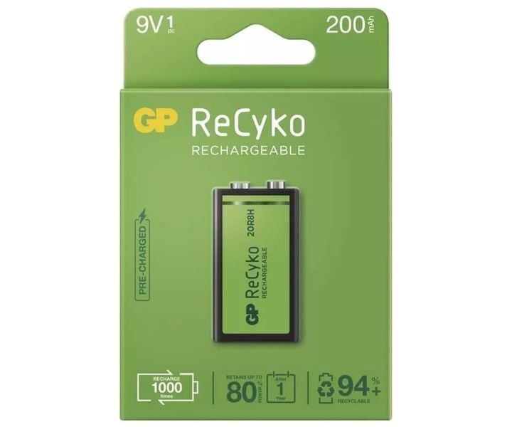 GP Recyko+ New 6F22/9V 200mAh Series zdjęcie 1